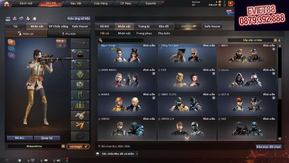 shop acc cf uy tin gia re